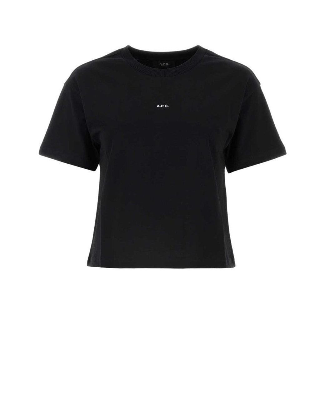 A.P.C. Black Cotton T-Shirt