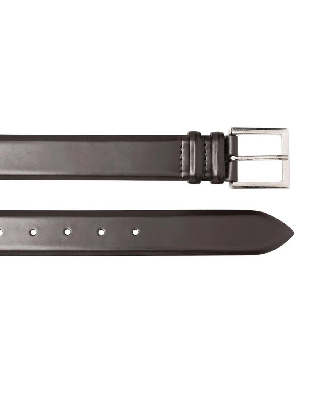 Orciani Black Solid Buckle Belt for men