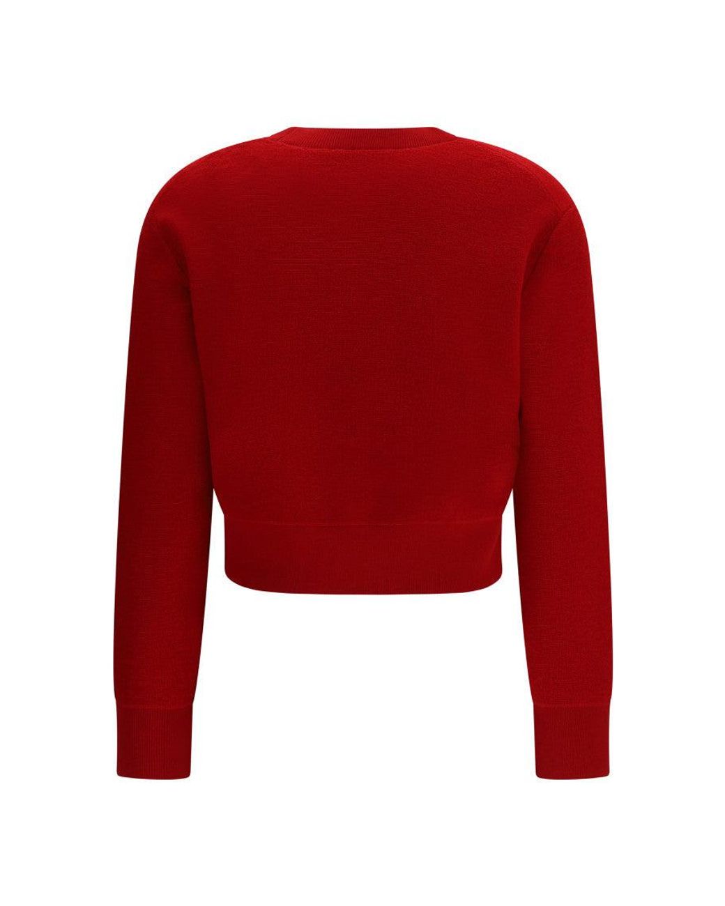 Tory Burch Red Wool Sweater