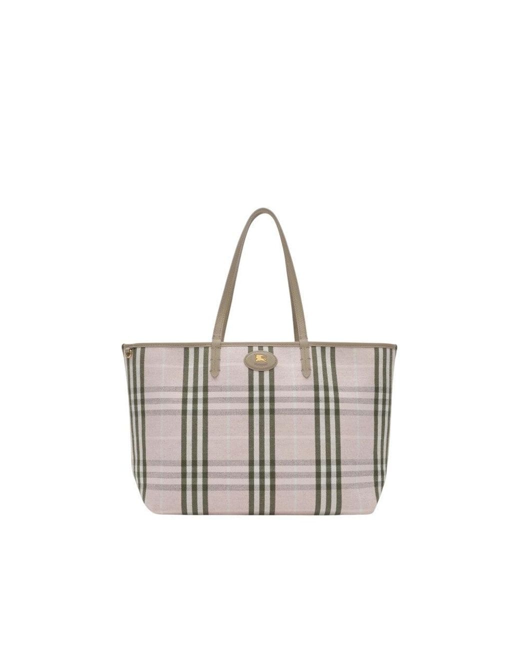 Burberry Natural Taupe Bloomsbury Reversible Medium Tote