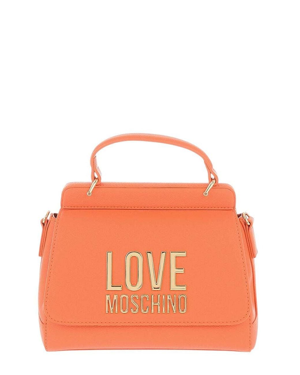 Love Moschino Orange Logo Mini Satchel