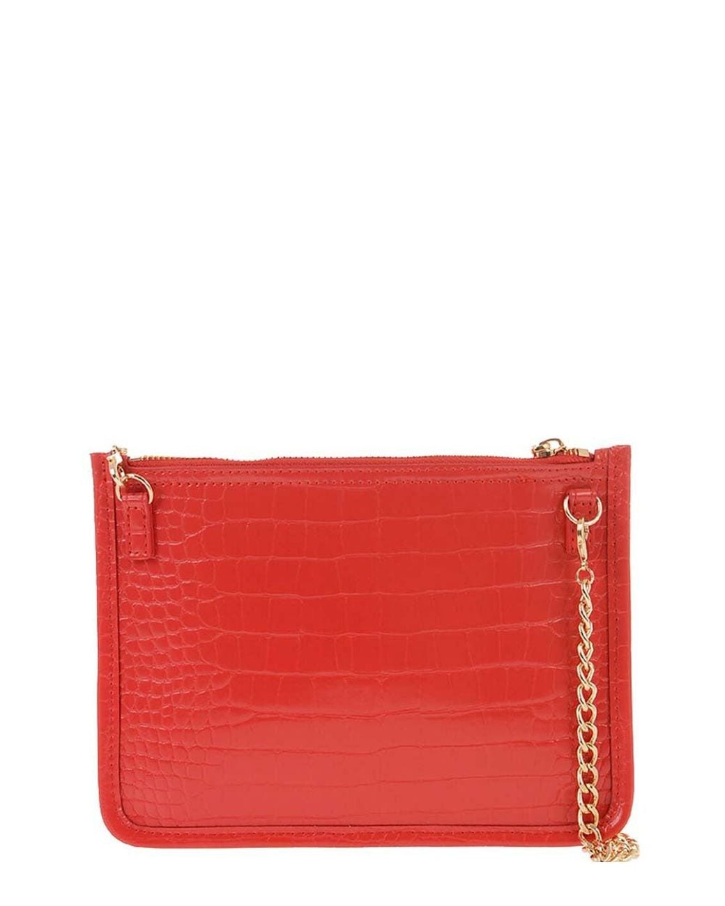 Love Moschino Red Logo Plaque Small Crossbody Bag