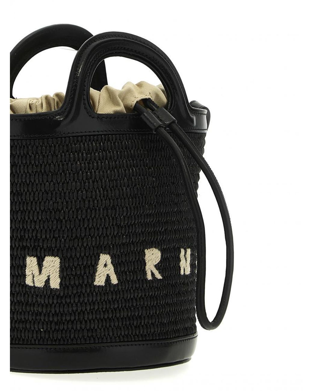 Marni Black Tropicalia Crossbody Bag Small