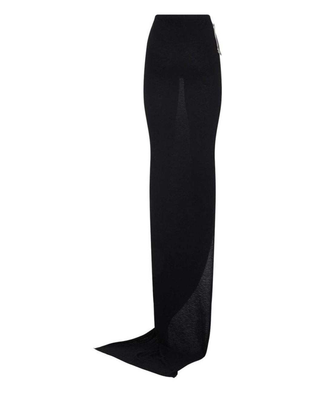 Rick Owens Blue Long Skirt