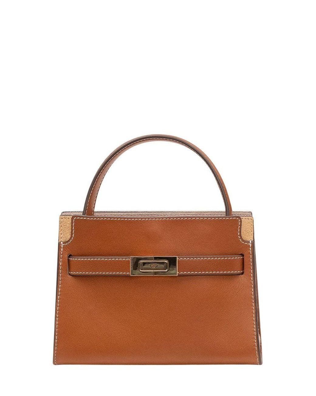 Tory Burch Brown Petite Lee Radziwill Mini Satchel