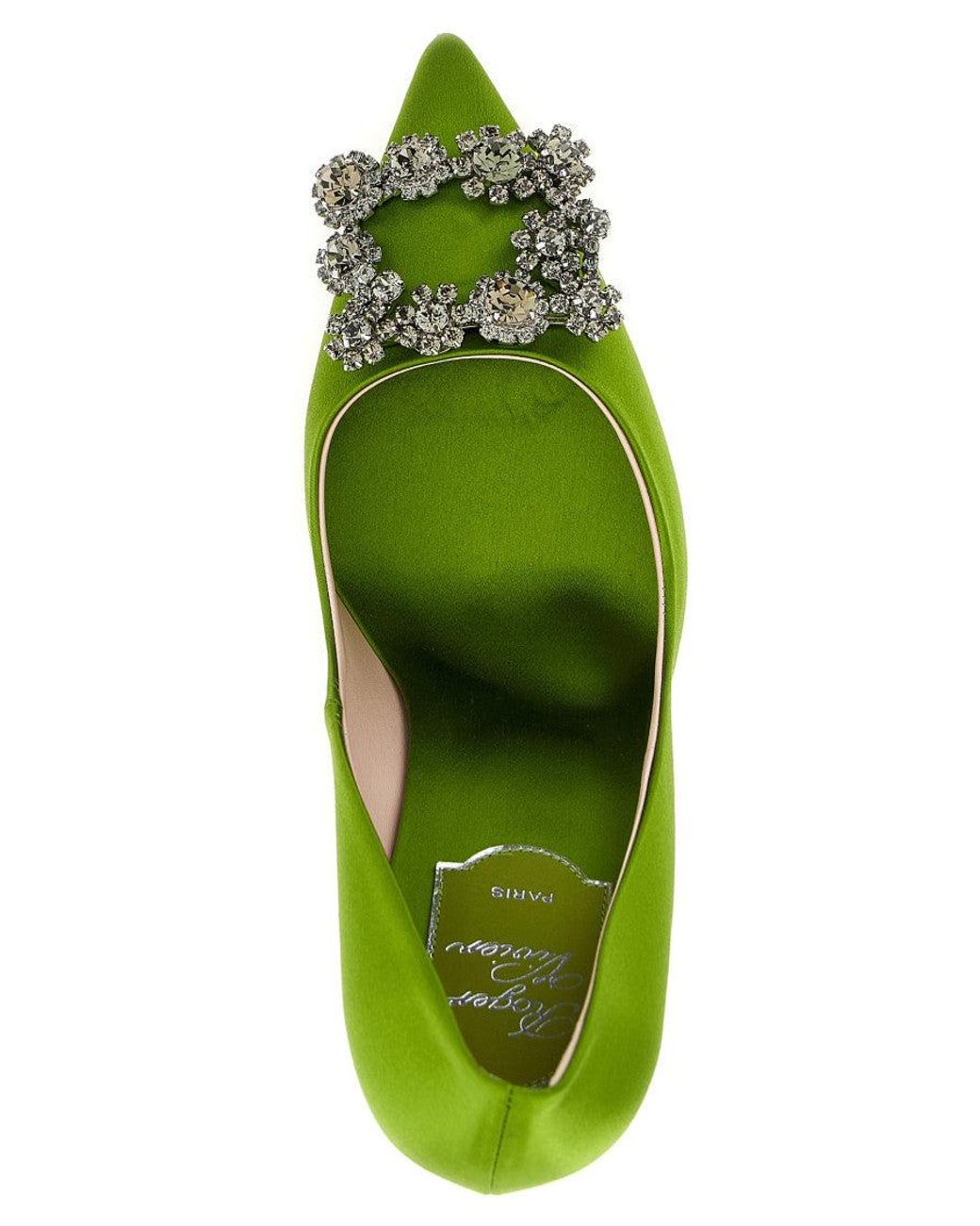 Roger Vivier Green Slip On Pumps
