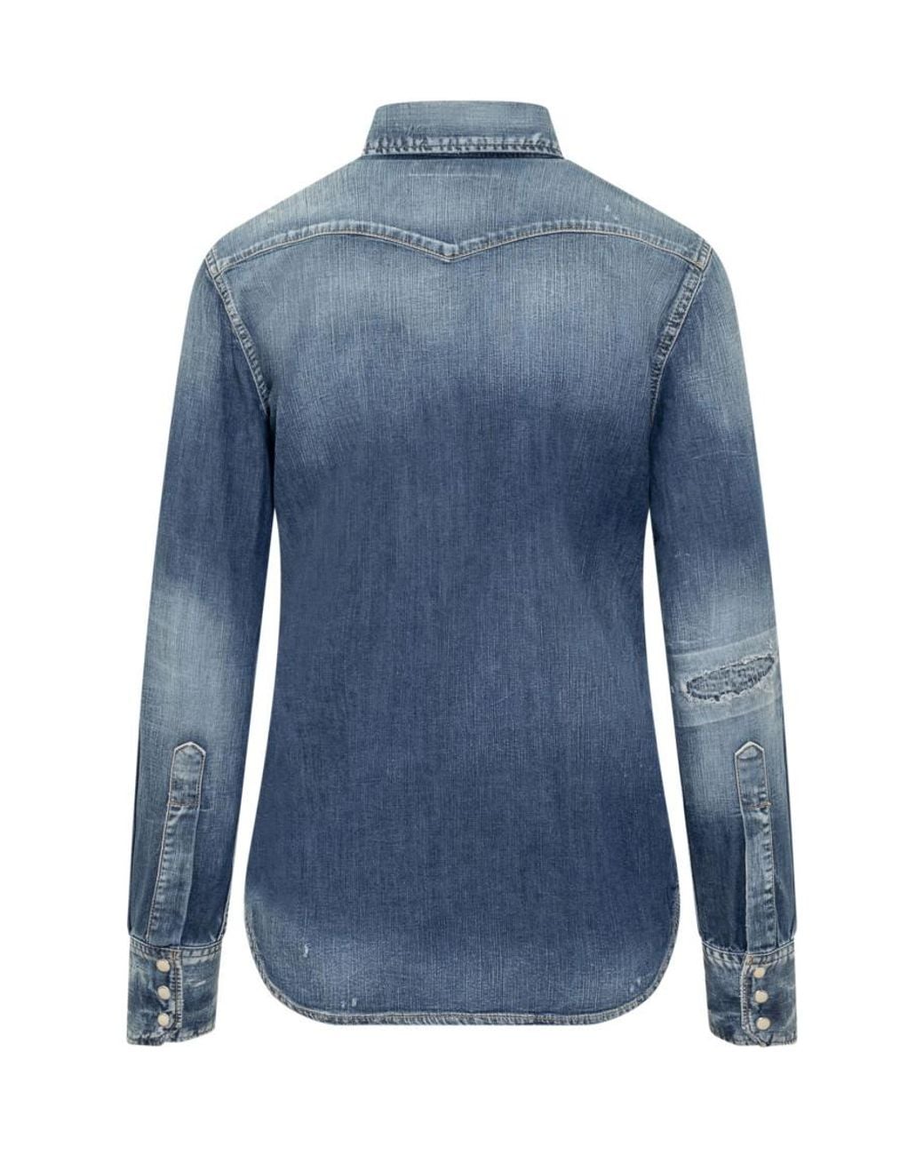 DSquared² Blue Slim Solid Shirt