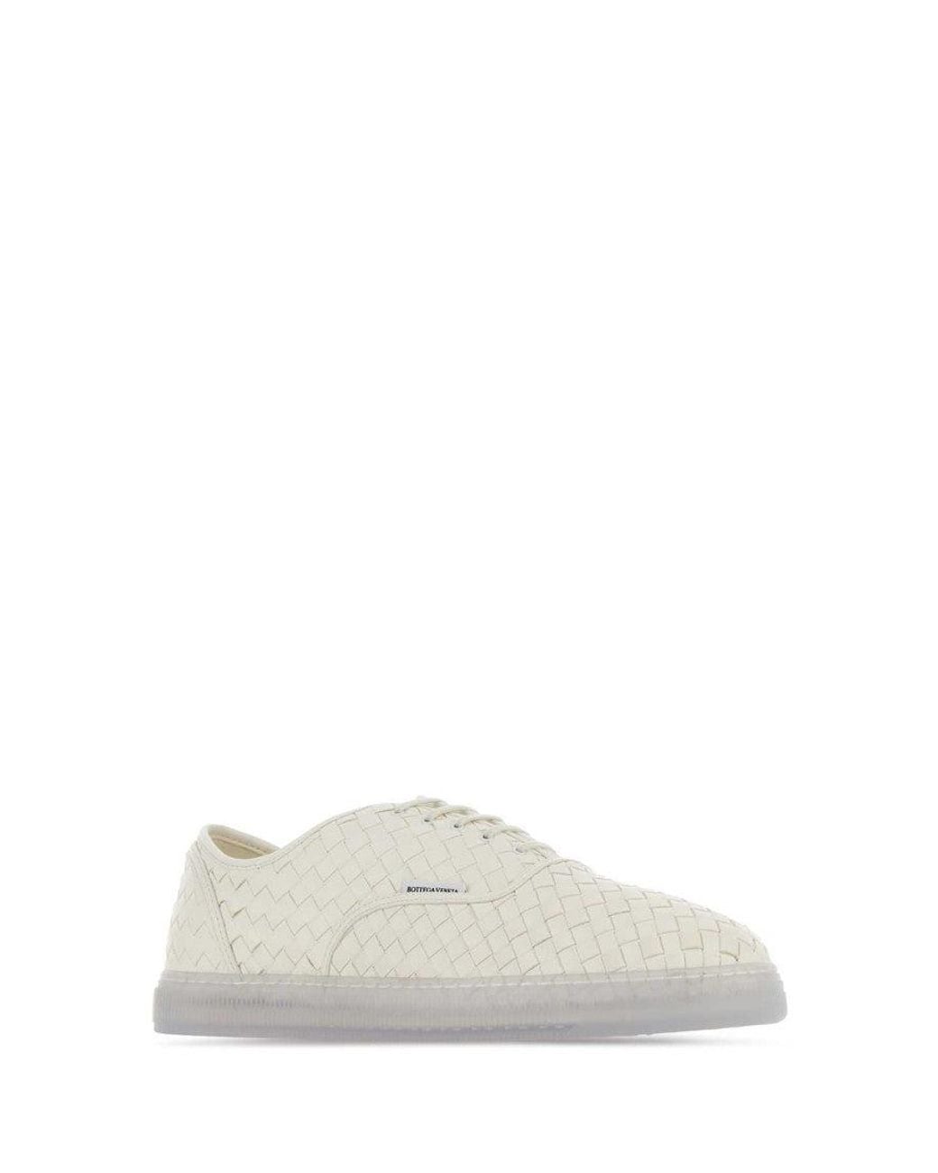 Bottega Veneta White Off Logo Sneakers for men