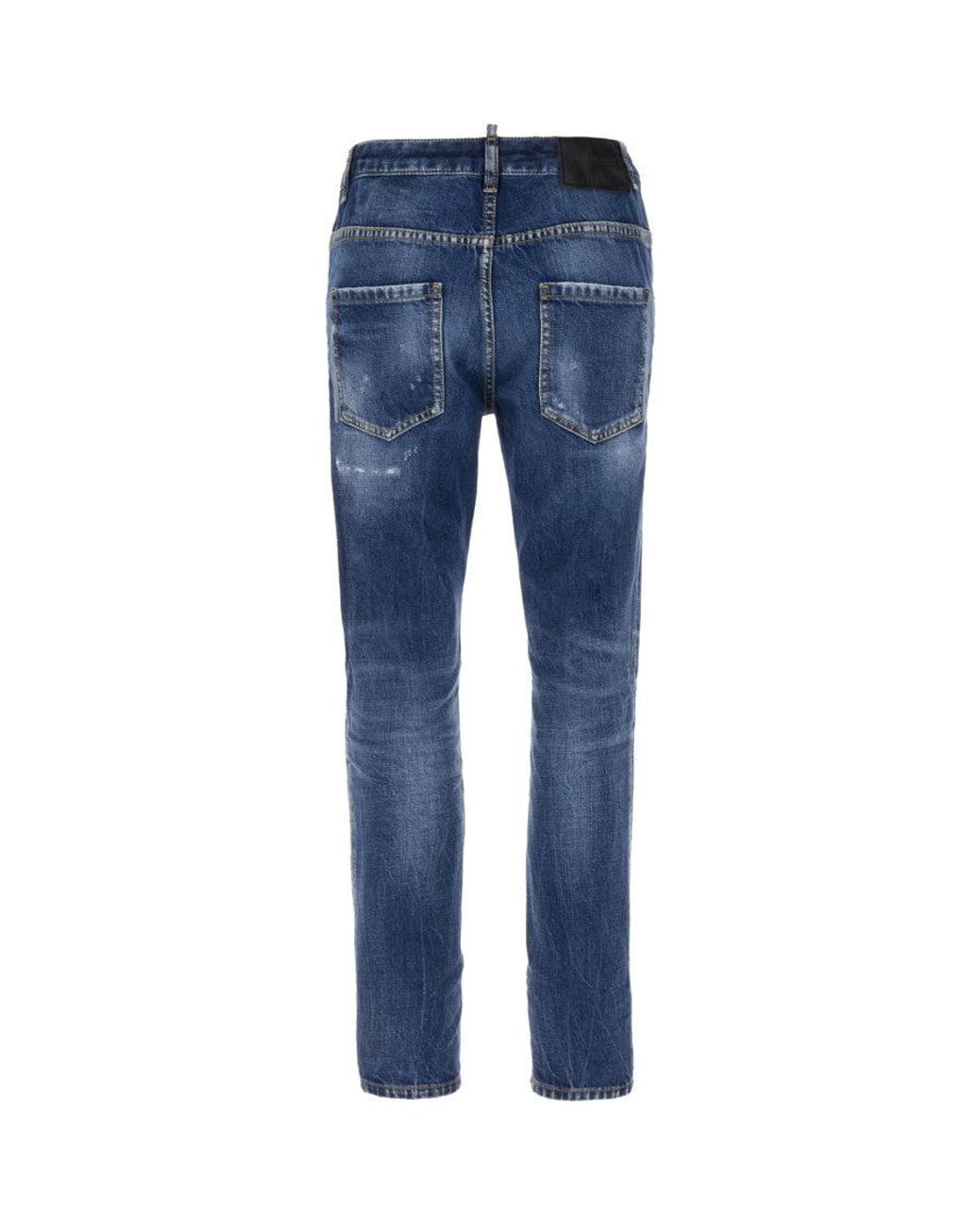 DSquared² Blue Slim Mid Rise Jeans