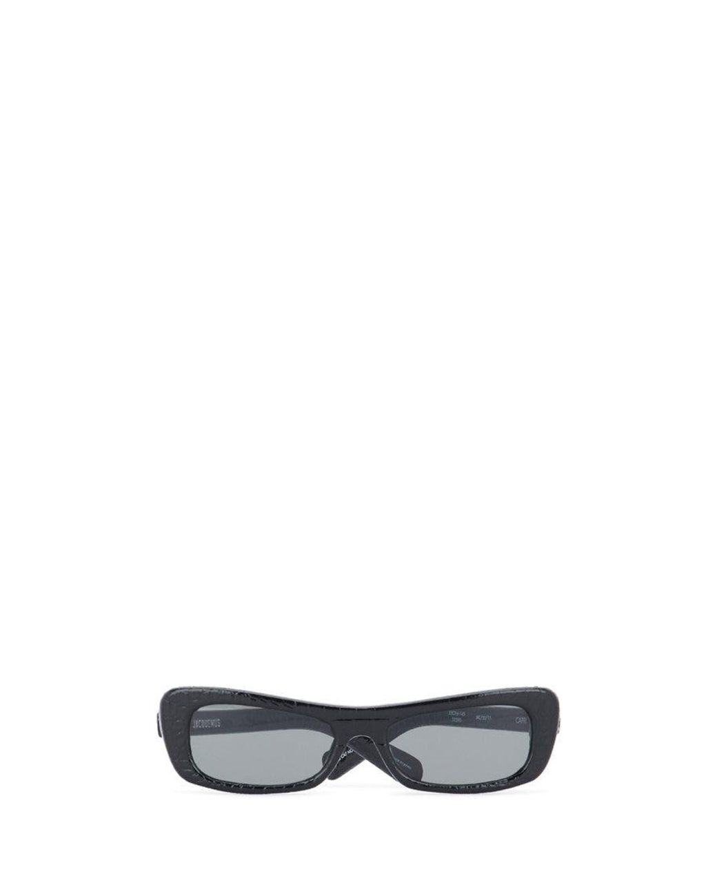 Jacquemus Black Rectangle Sunglasses for men
