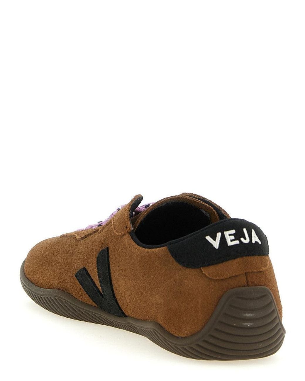 Veja Brown Lace Up Sneakers for men