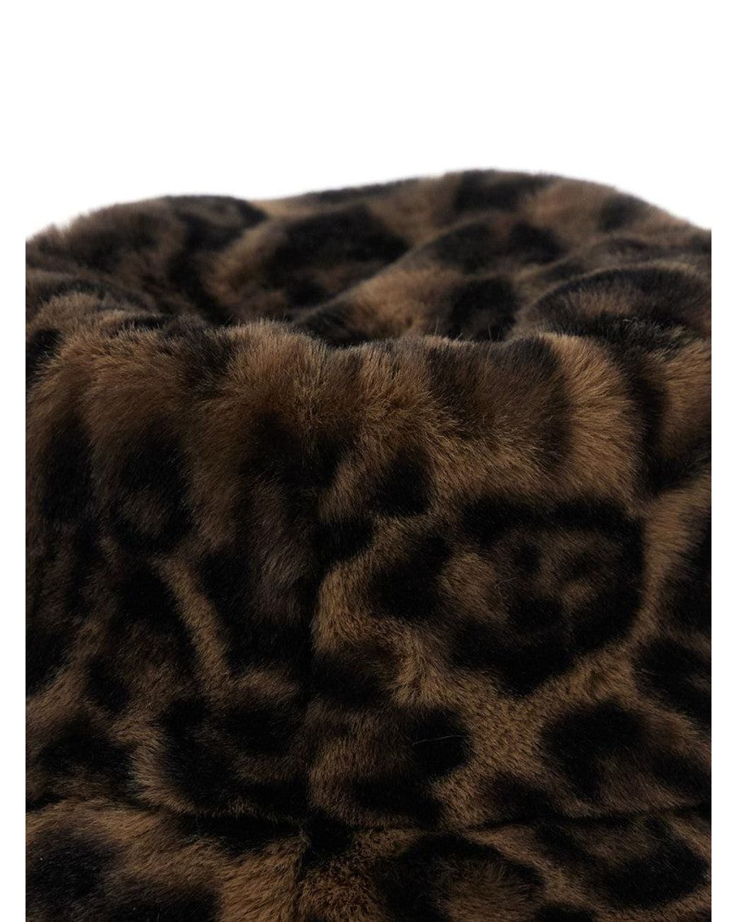 Apparis Black Leopard Pattern Bucket Hat