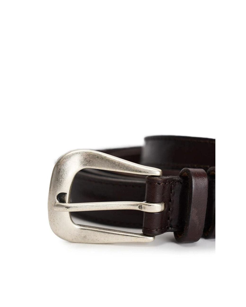 Orciani Black Dark Logo Buckle Belt for men