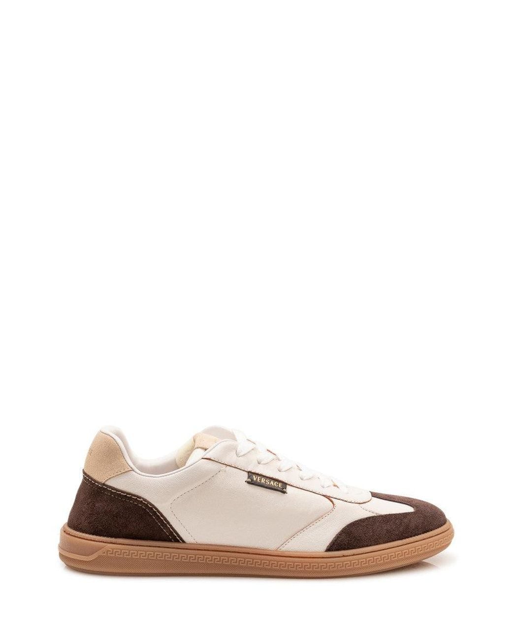 Versace Natural Color-Block Sneakers for men
