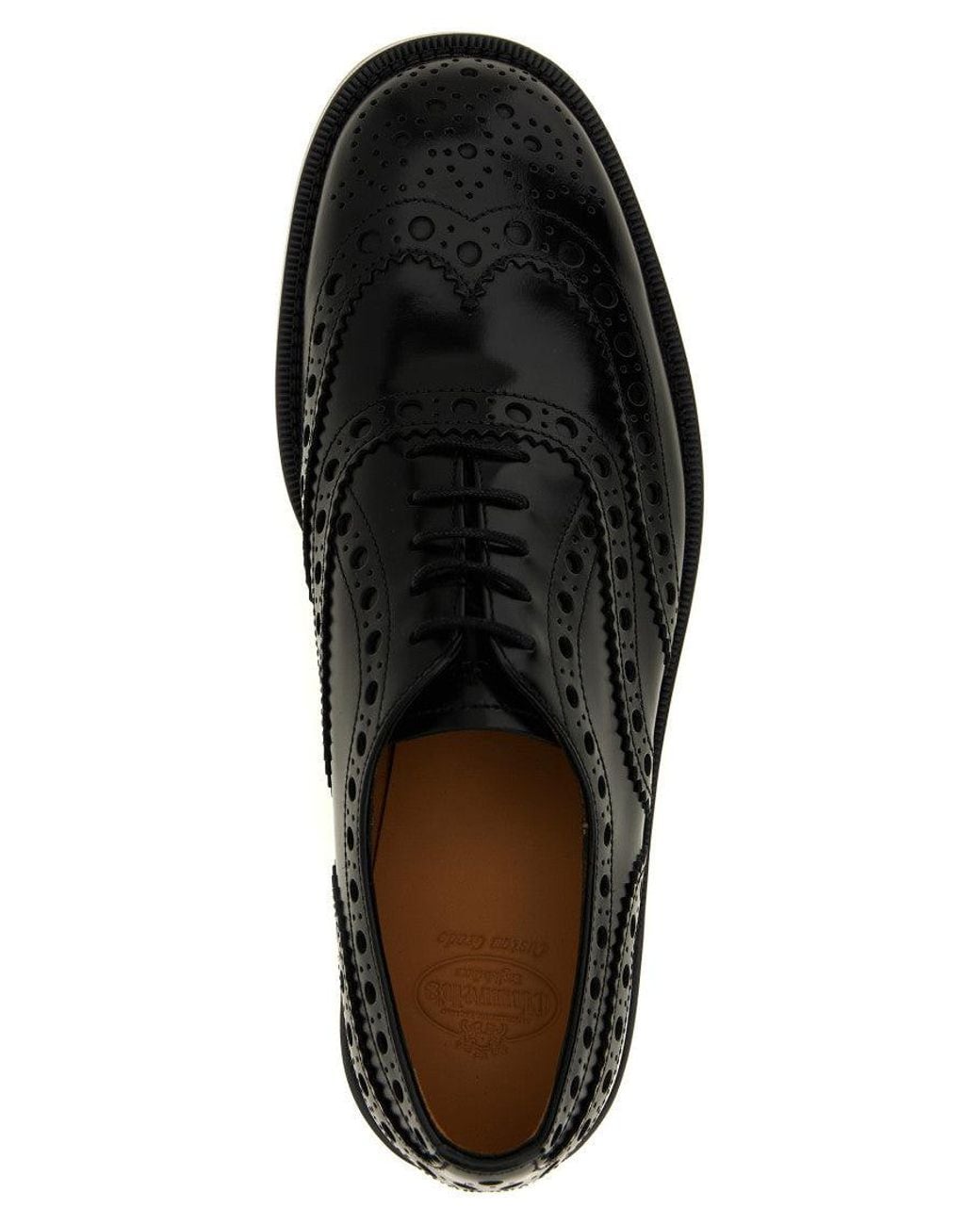 Church's Black Leather Lace Up Shoes
