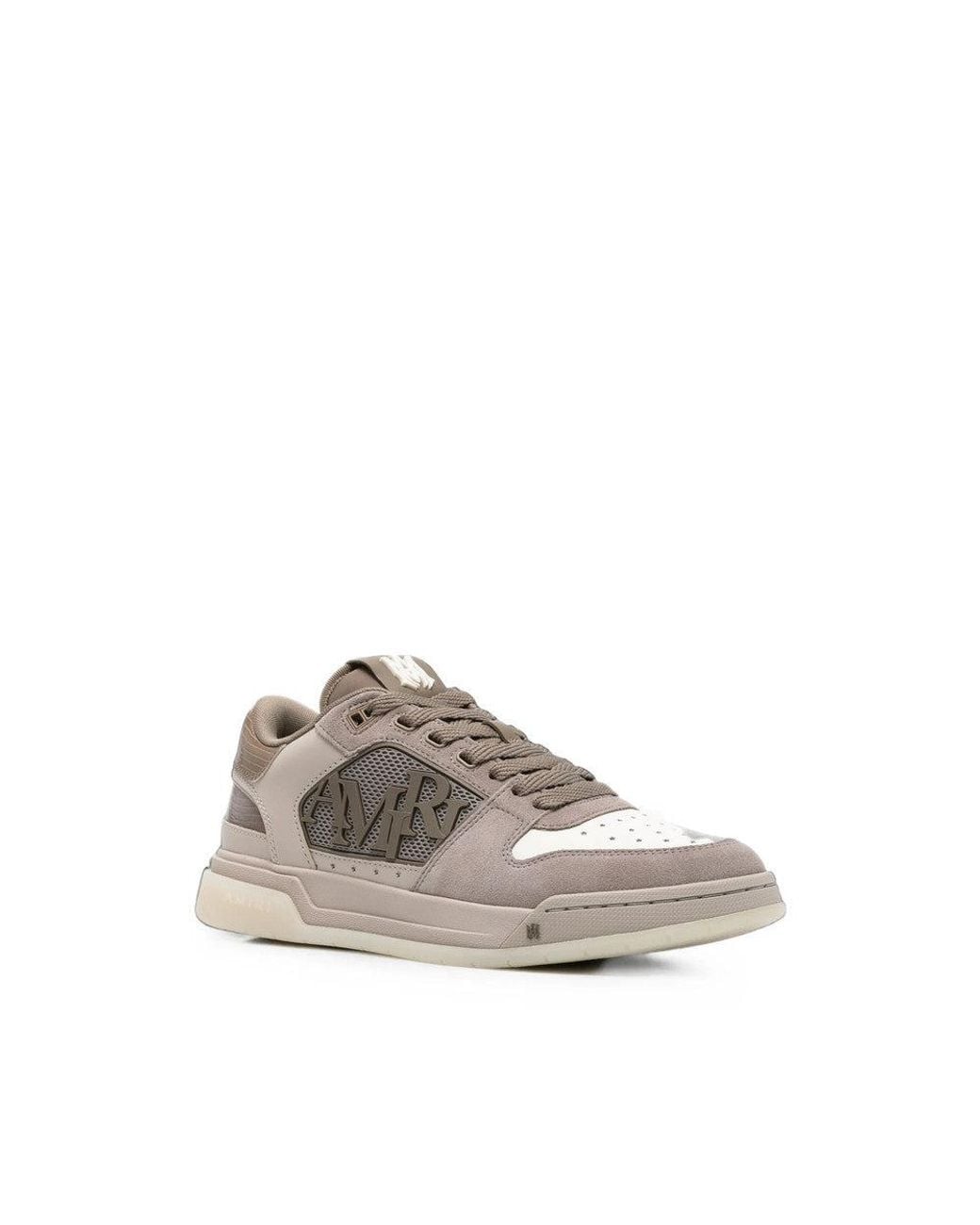 Amiri Gray Color Block Panelled Sneakers for men