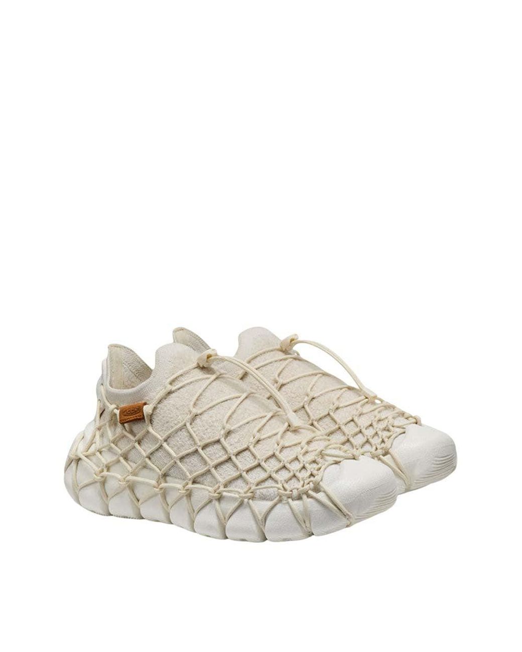Keen White Woven Uneek-360 Sneakers