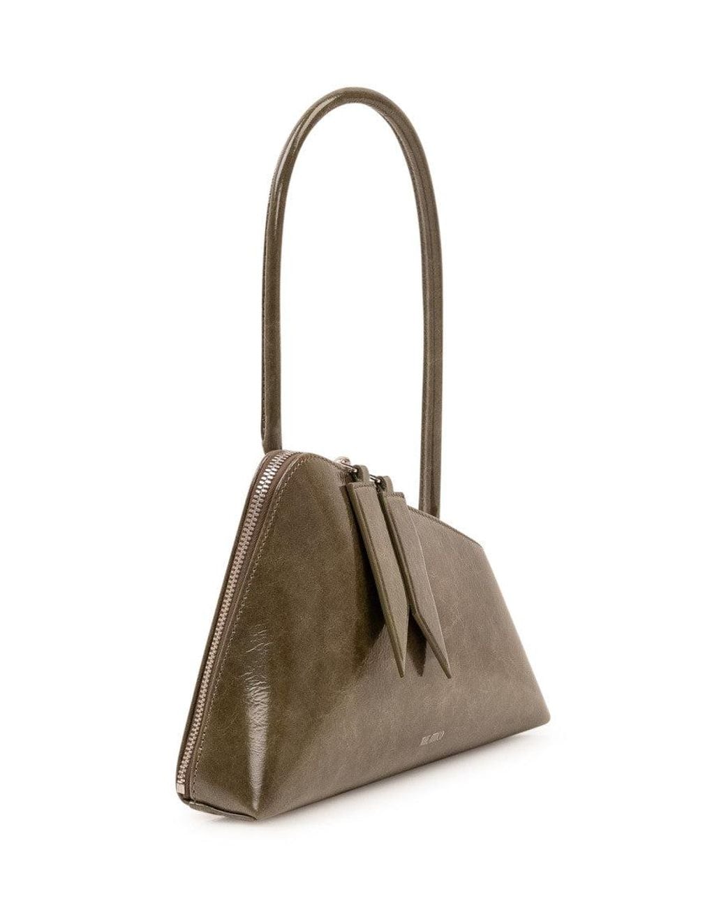 The Attico Brown Sunrise Medium Shoulder Bag