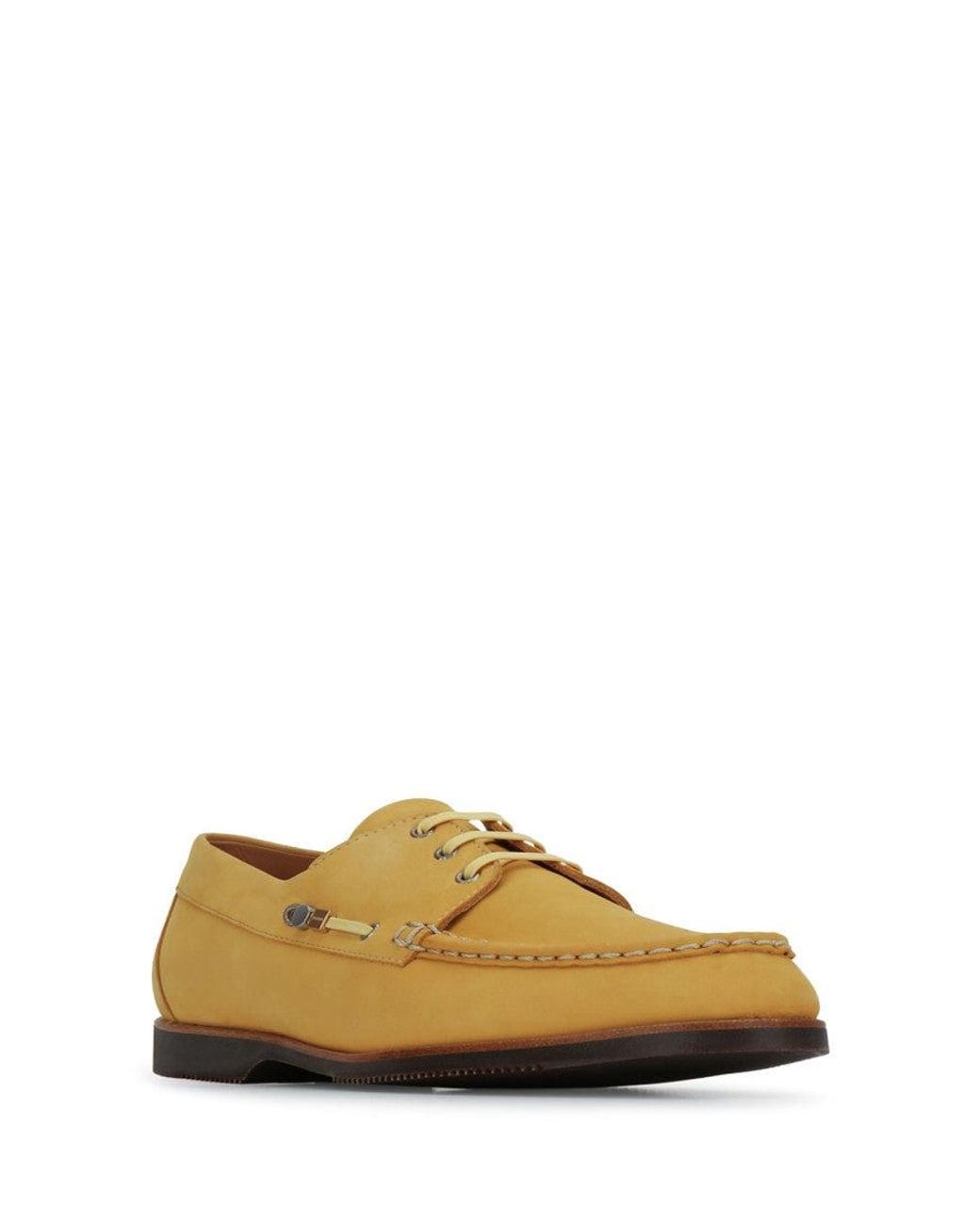 Jacquemus Yellow Round-Toe Loafers for men