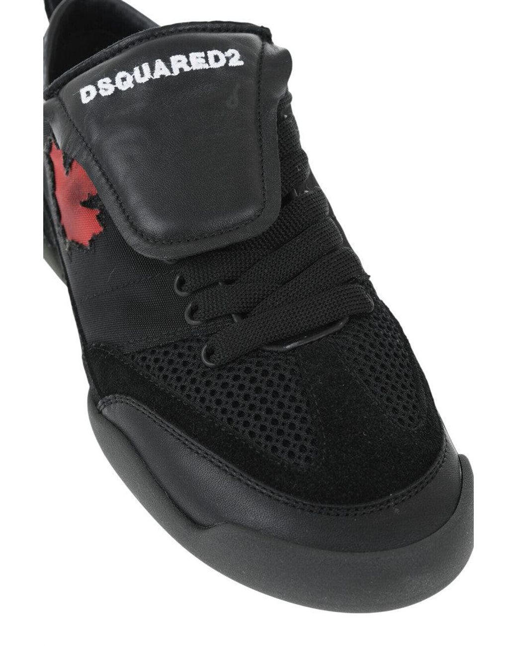 DSquared² Black Logo Sneakers for men