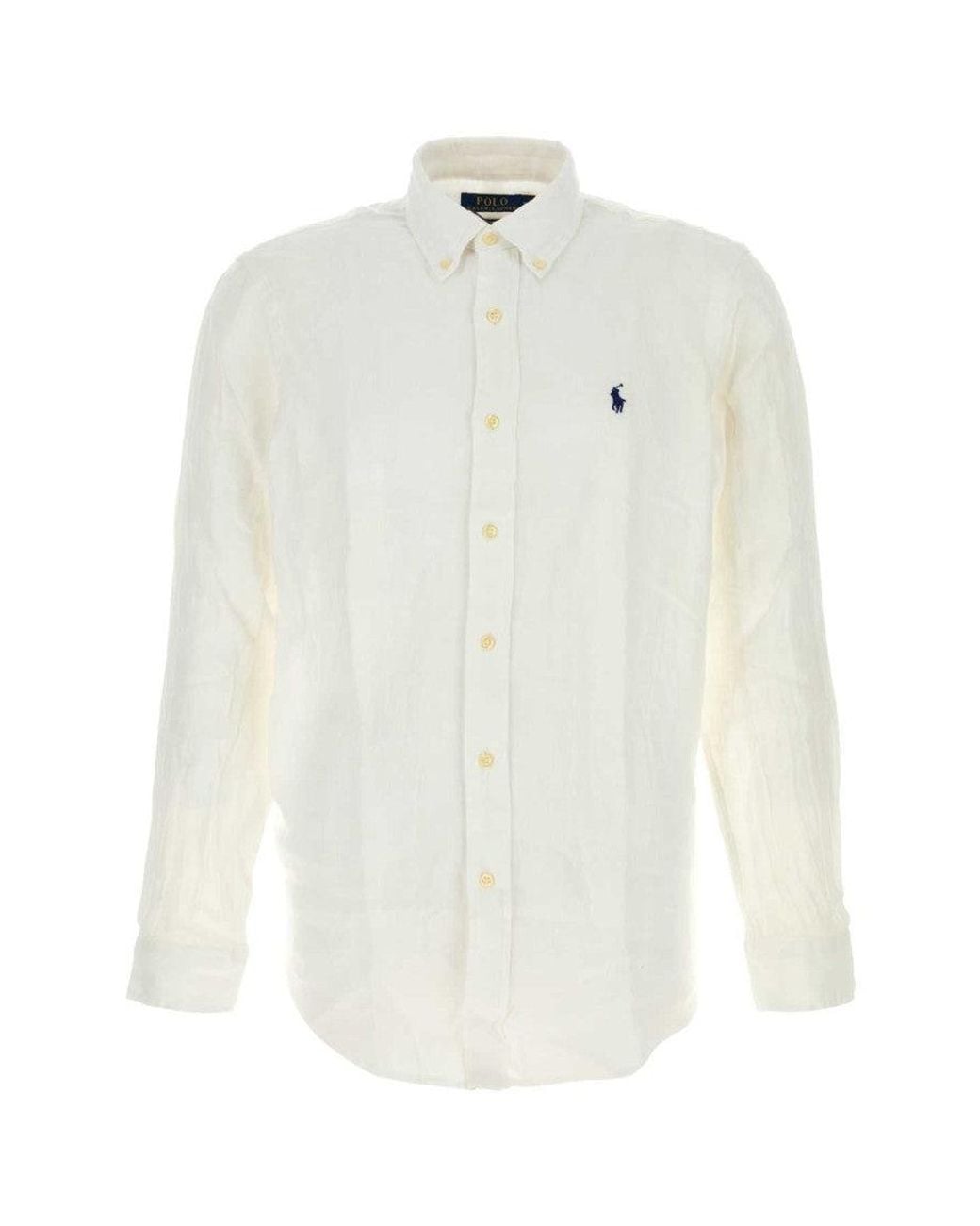 Polo Ralph Lauren White Off Slim Logo Shirt for men