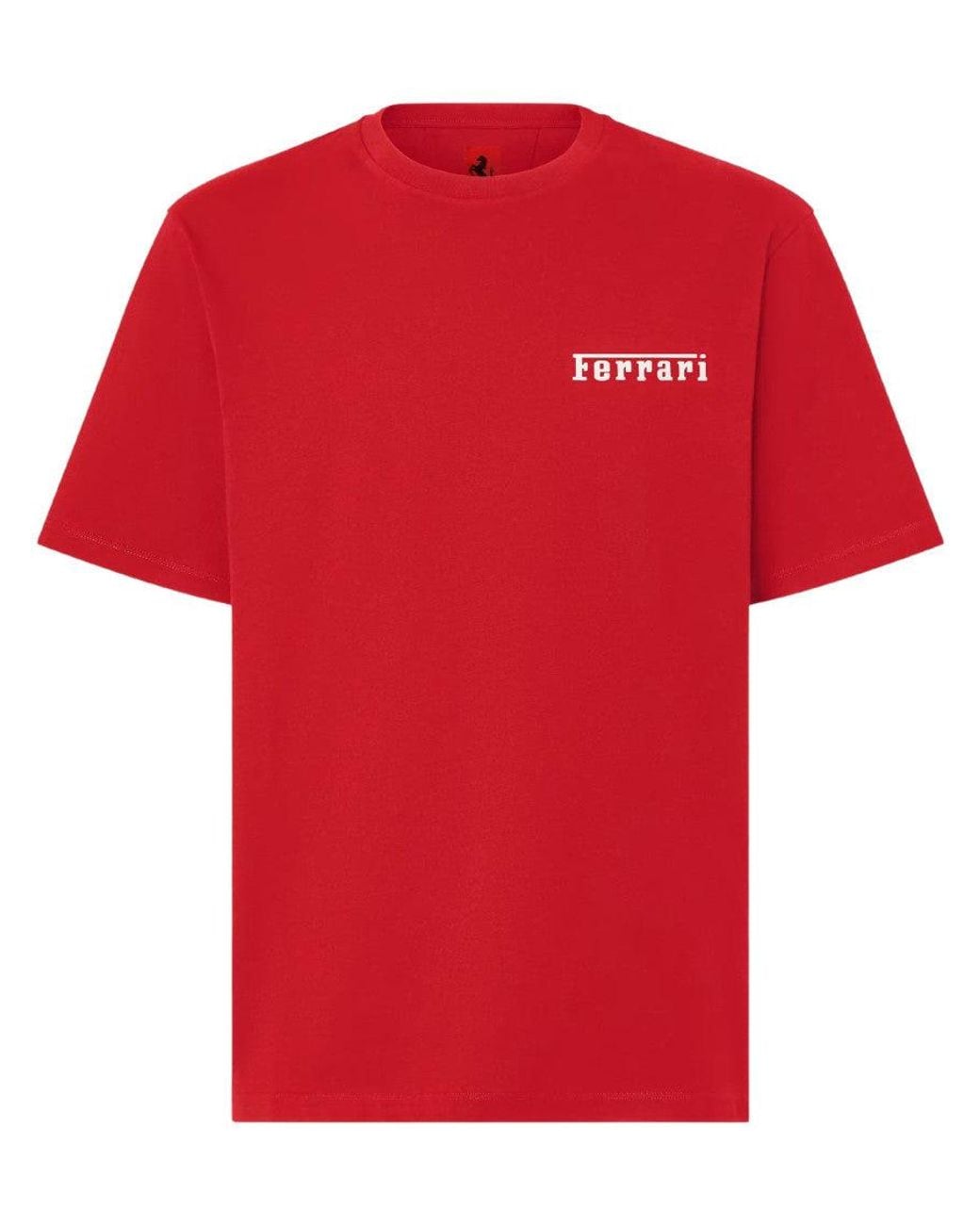 Ferrari Red Crew Neck T-Shirt for men