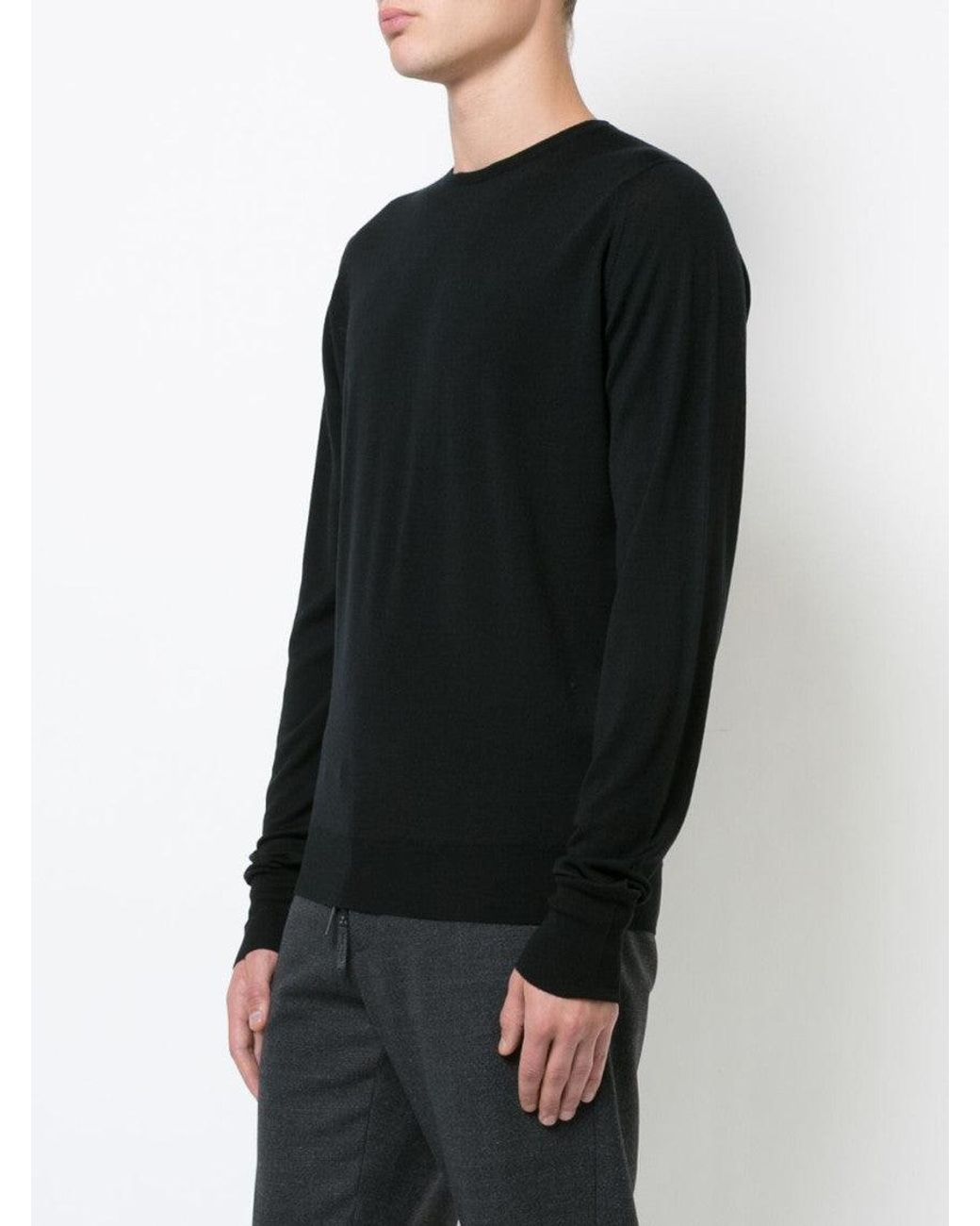 John Smedley Black Maglia Sweaters for men