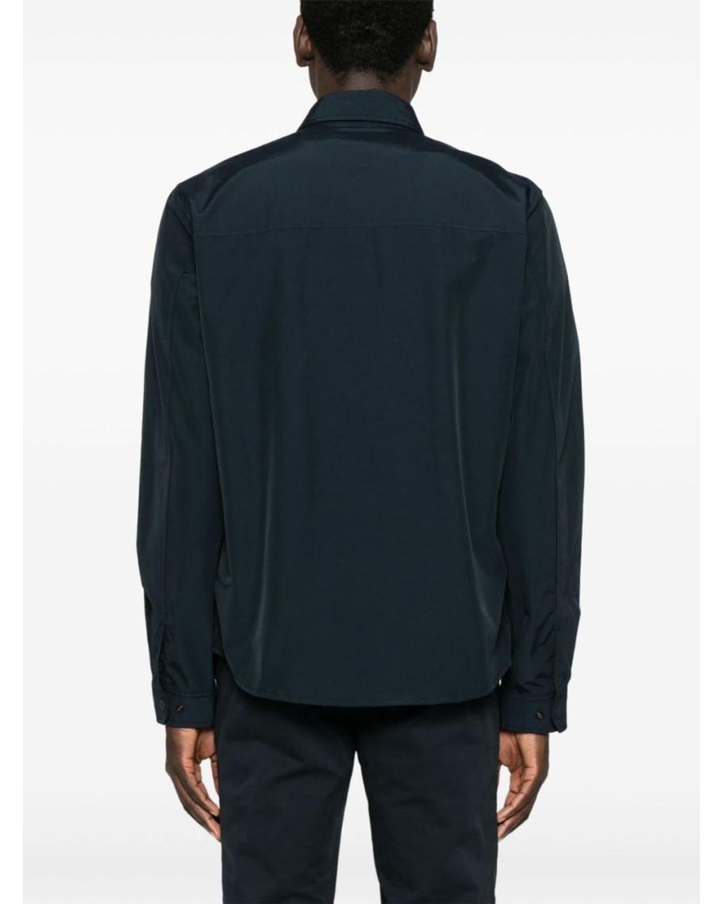 Woolrich Blue Cotton Shirt for men