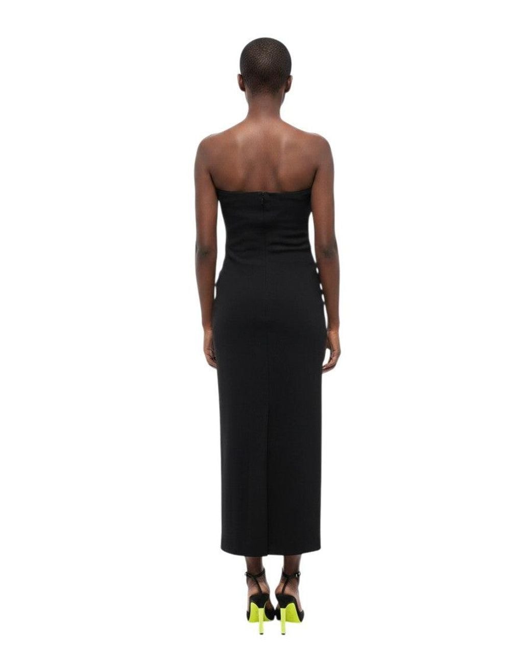 Givenchy Black V Neck Midi Dress