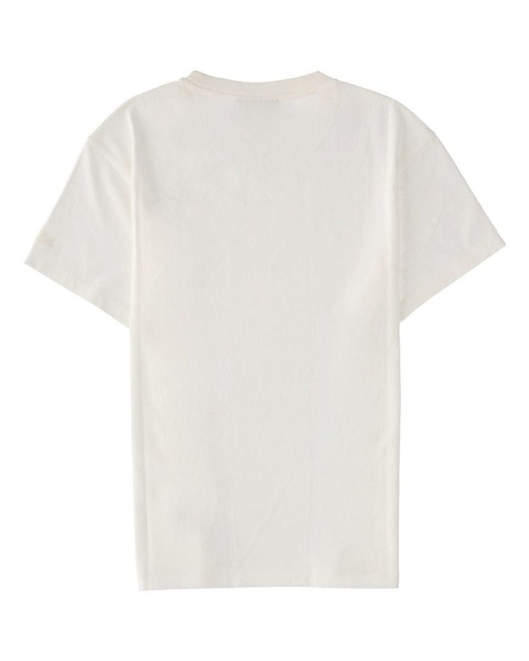 Mc2 Saint Barth White Graphic Crew Neck T-Shirt
