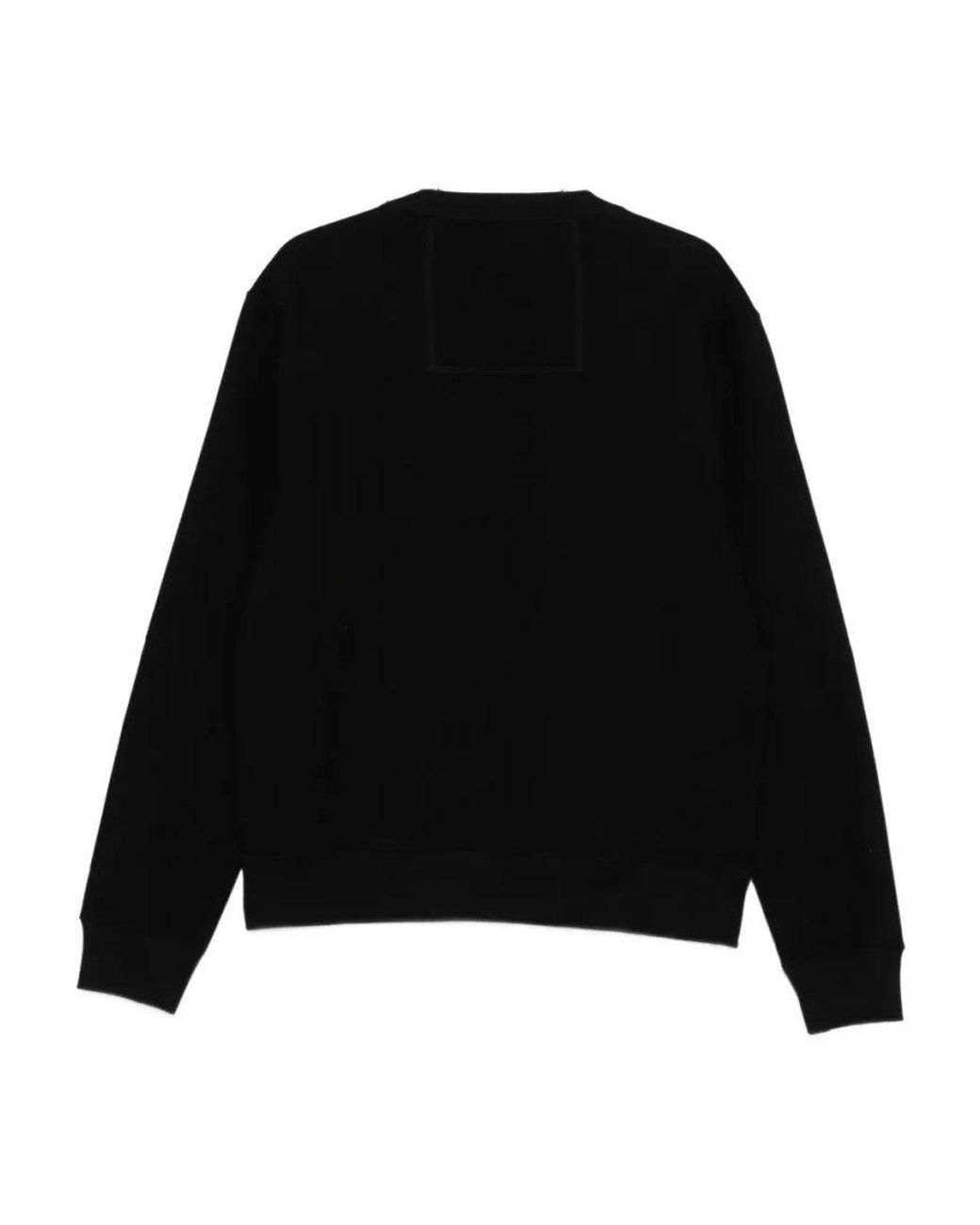 Lanvin Black Logo Crew Neck Sweatshirt for men