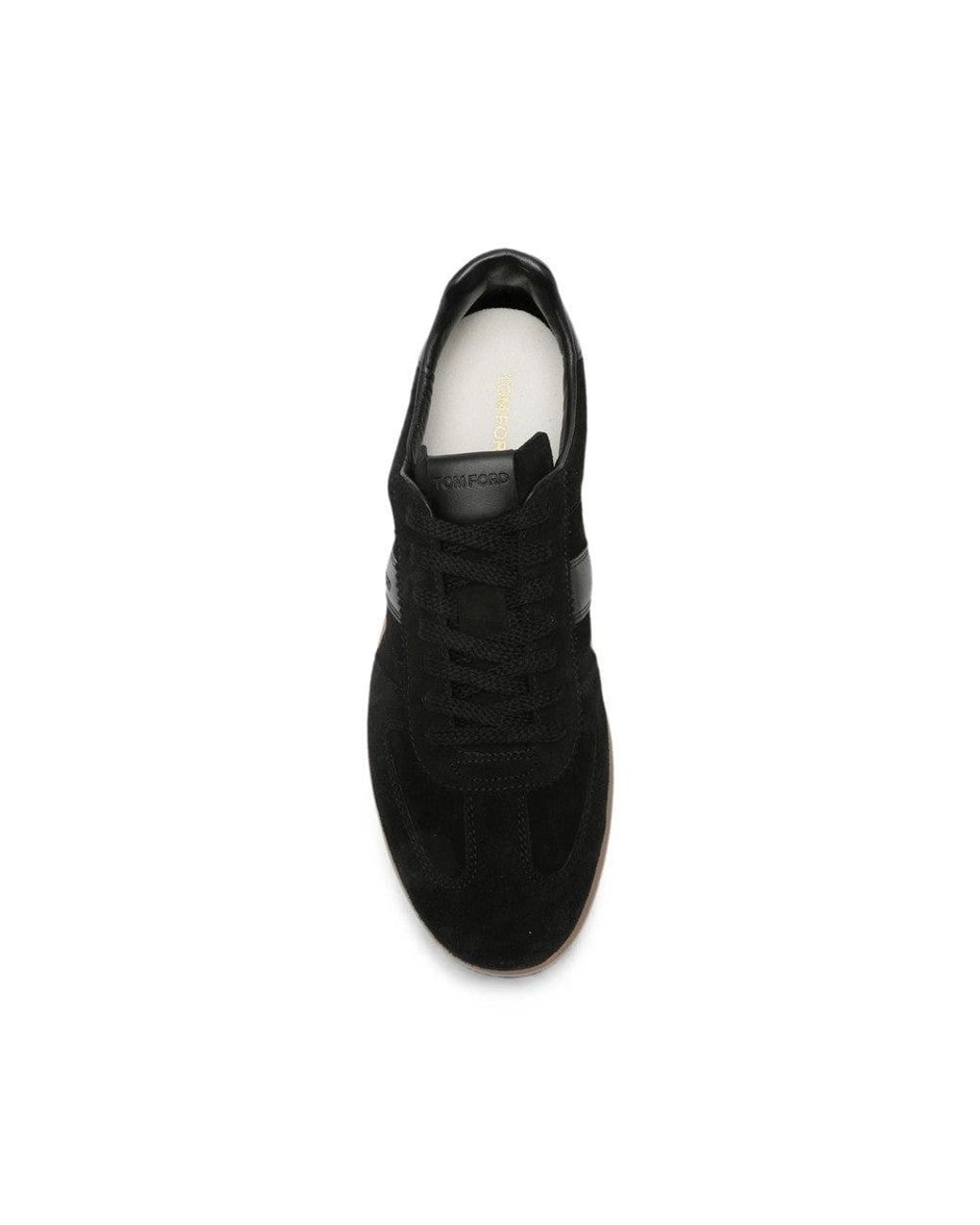 Tom Ford Black Suede Sneakers for men