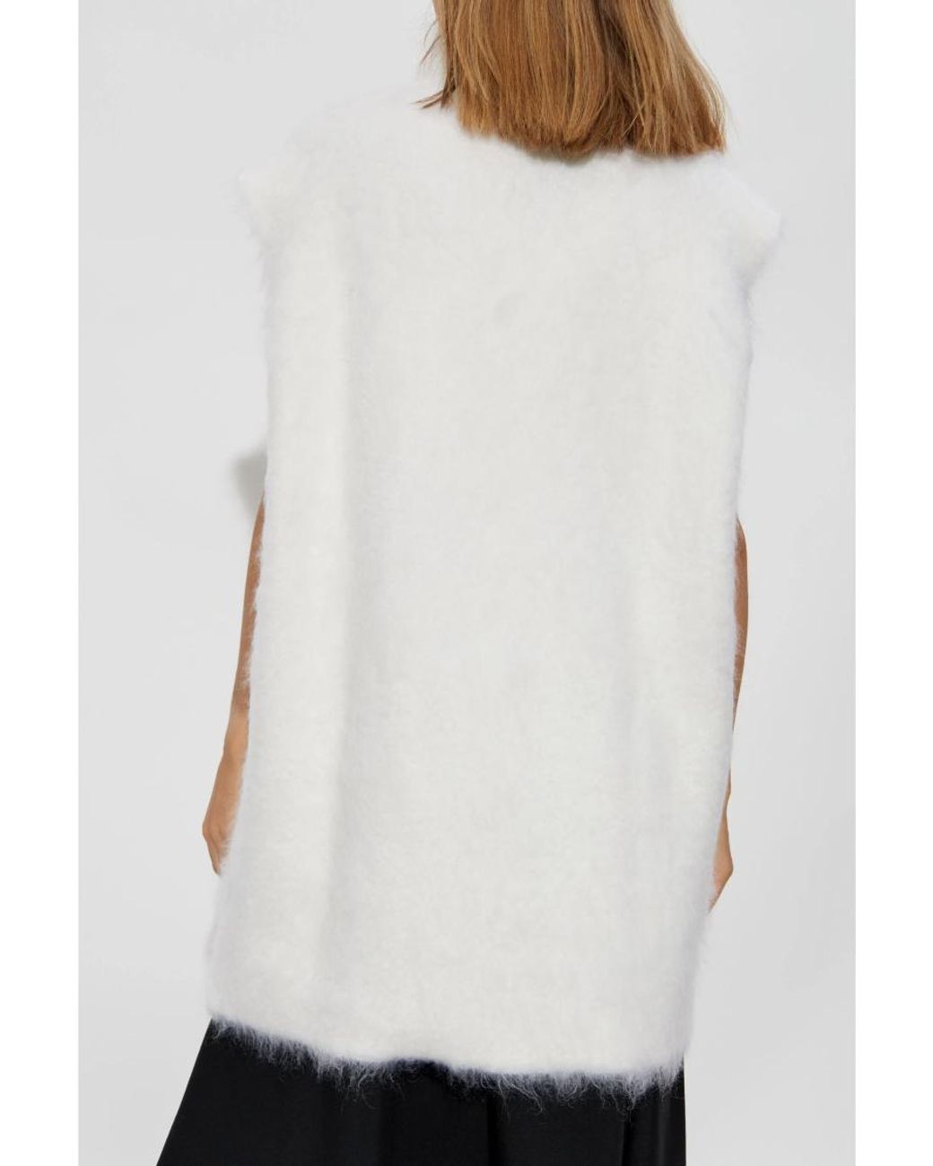 Marni White Brushed Turtleneck Sweater
