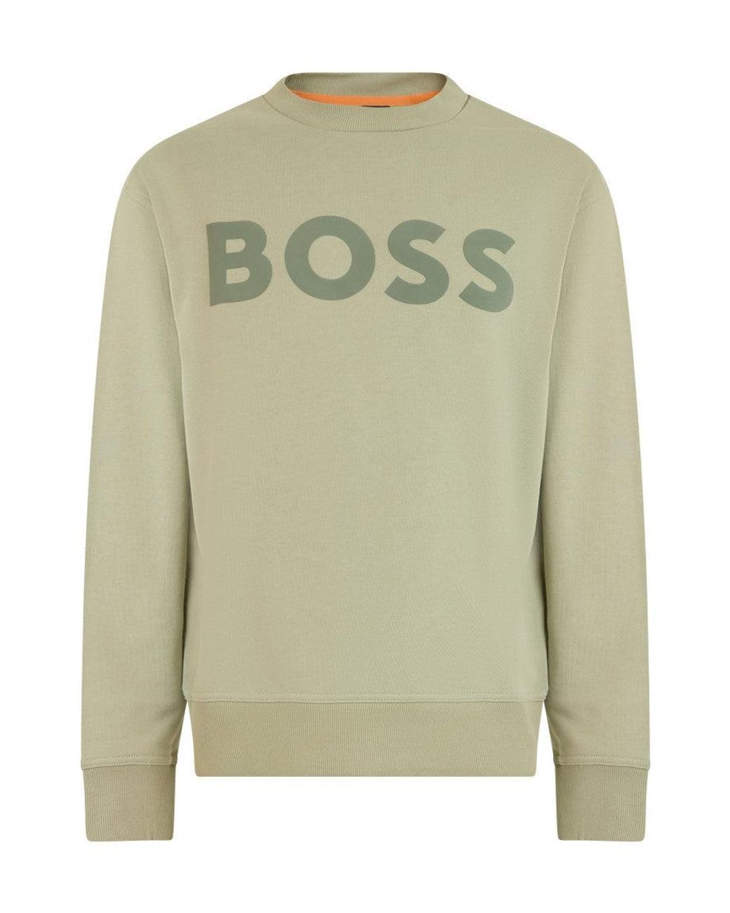 Boss Green Light Logo Sweatshirt for men