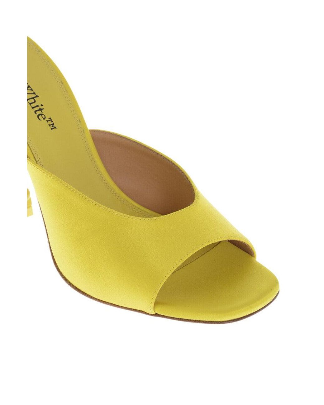 Off-White c/o Virgil Abloh Yellow Slip On Heels