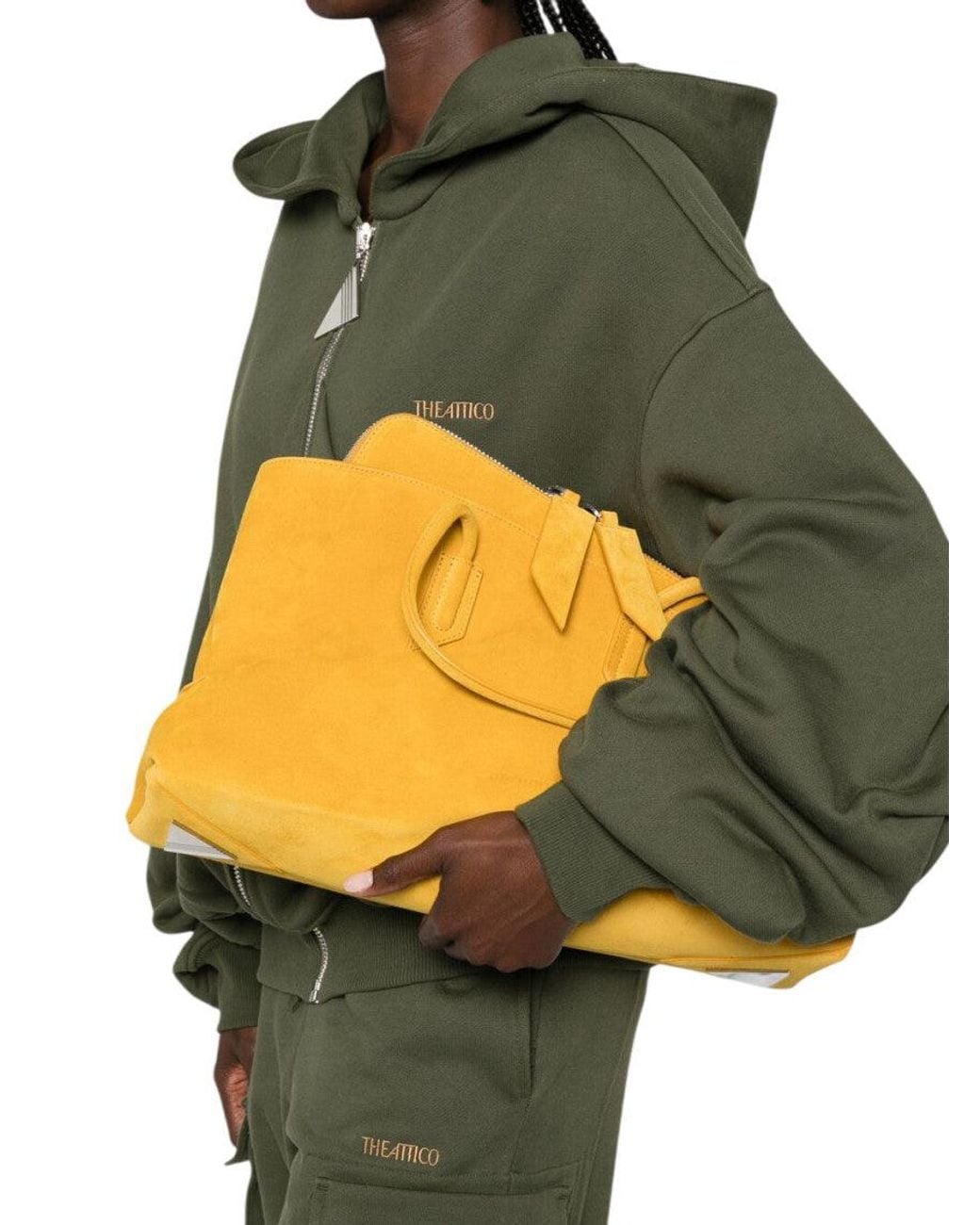The Attico Yellow La Passeggiata Medium Tote