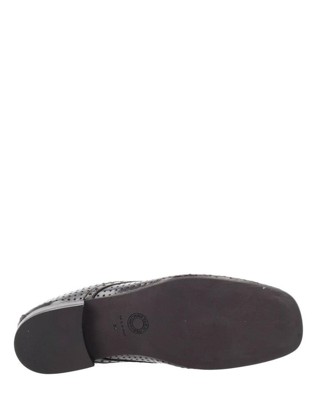 Dries Van Noten Brown Leather Lace-Up Shoes