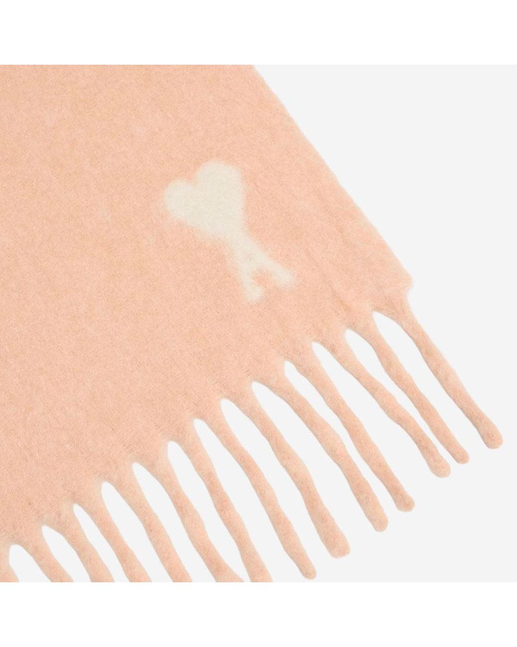 AMI Pink Light Logo Scarf