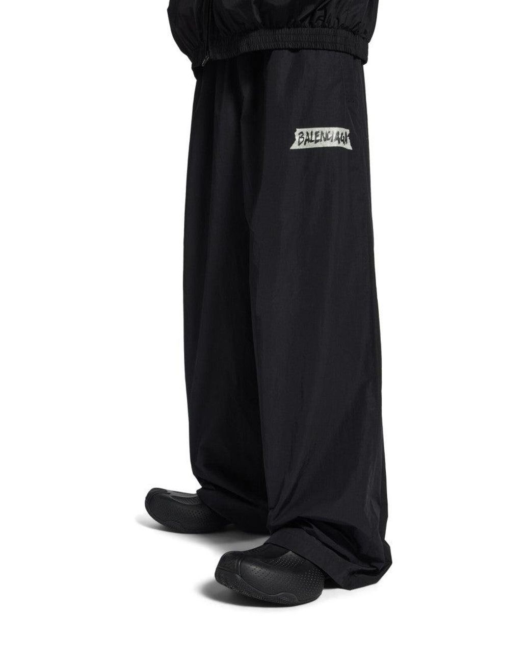 Balenciaga Blue Loose Track Pants for men