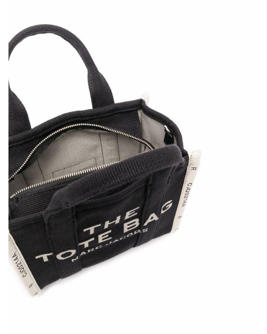 Marc Jacobs Black The Jacquard Top Zip Small Tote