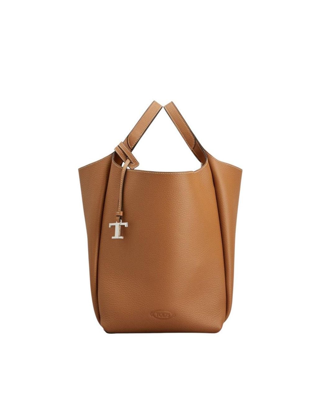 Tod's Brown Logo Small Bucket Bag