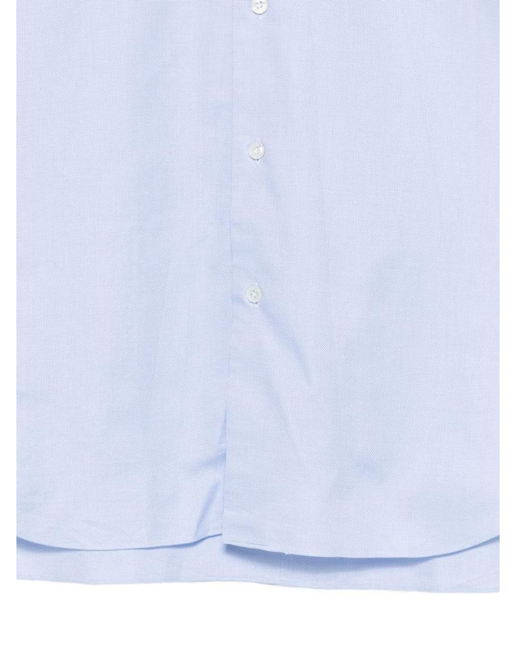 Barba Napoli Blue Light Regular Shirt for men