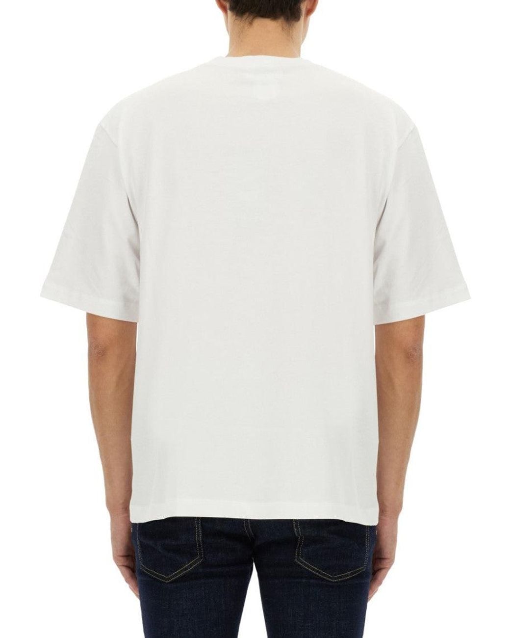 DSquared² White Logo Crew Neck T-Shirt for men