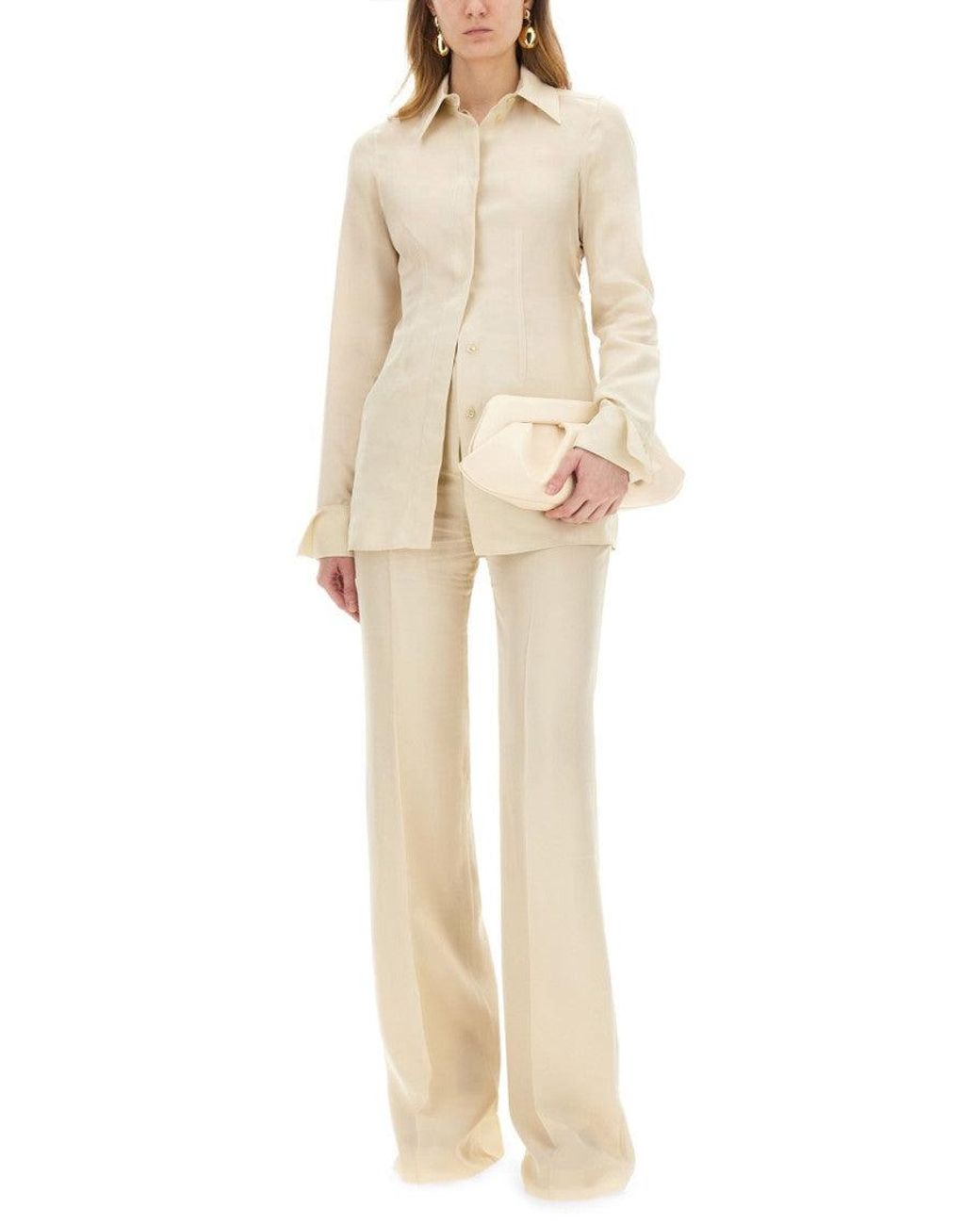 Sportmax Natural Flared Pants