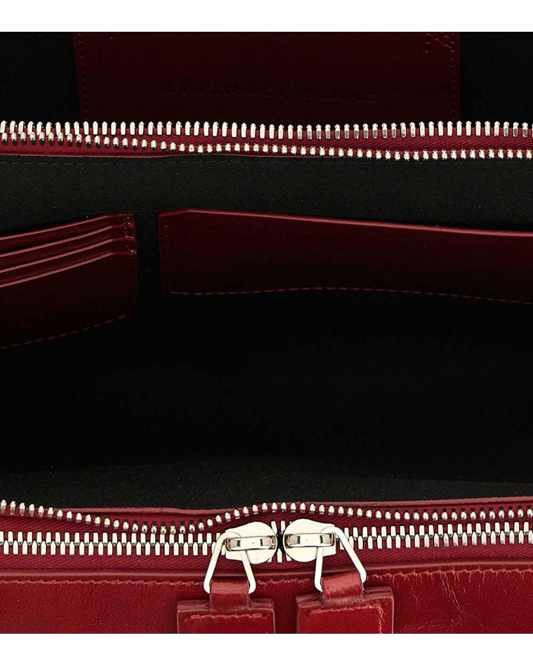The Attico Red L' Altra Di Milano Large Shoulder Bag