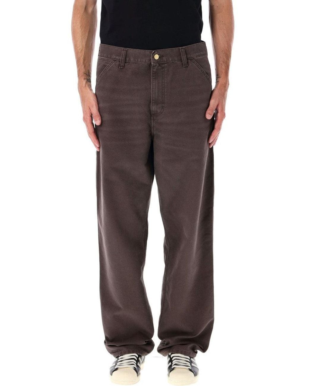 Carhartt Brown Relaxed Mid Rise Jeans for men