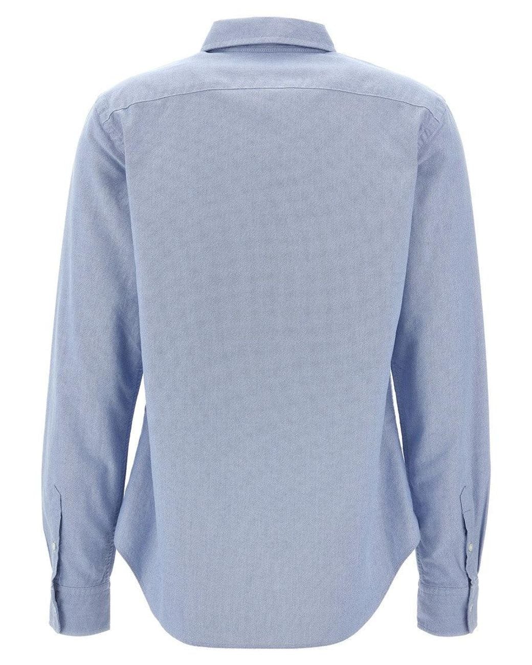 Polo Ralph Lauren Blue Light Logo Embroidery Shirt