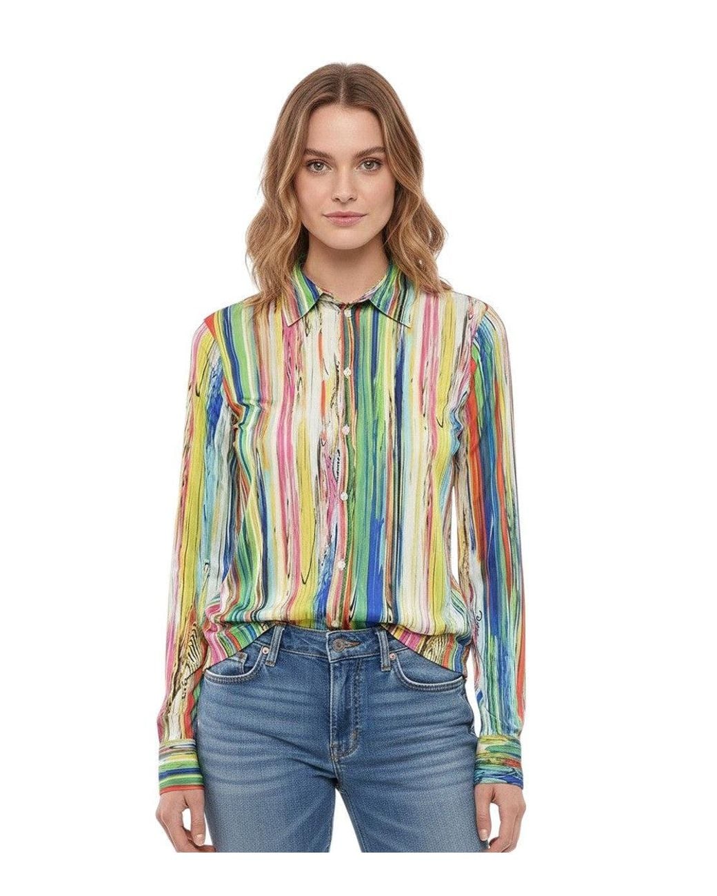 DSquared² Blue Regular Printed Shirt