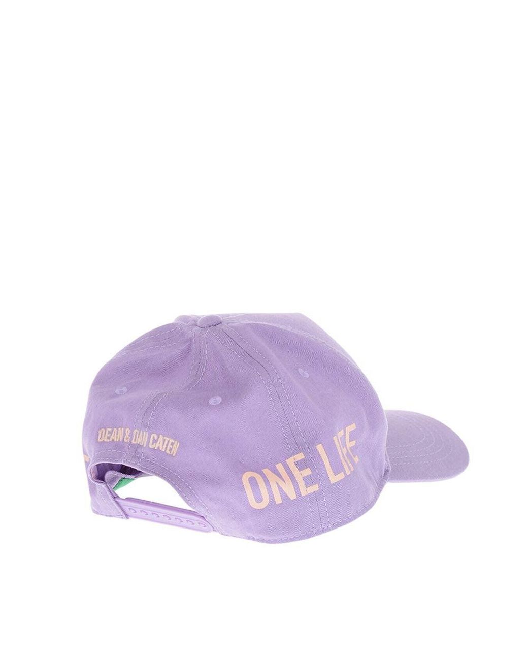 DSquared² Purple Logo Baseball Cap for men