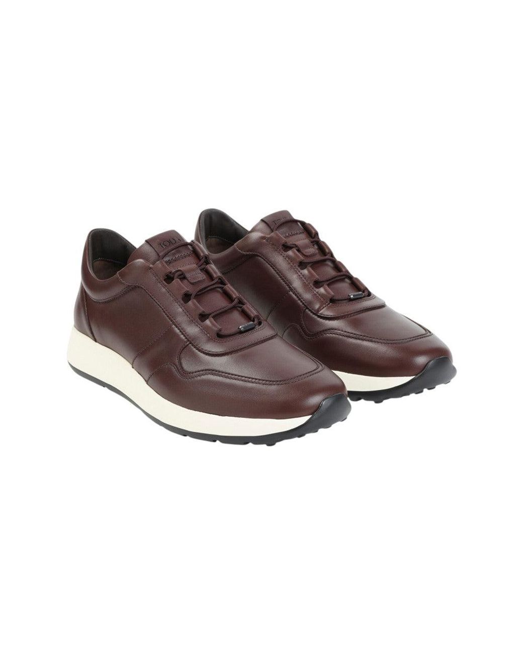 Tod's Brown Smooth Leather Low-Top Sneakers